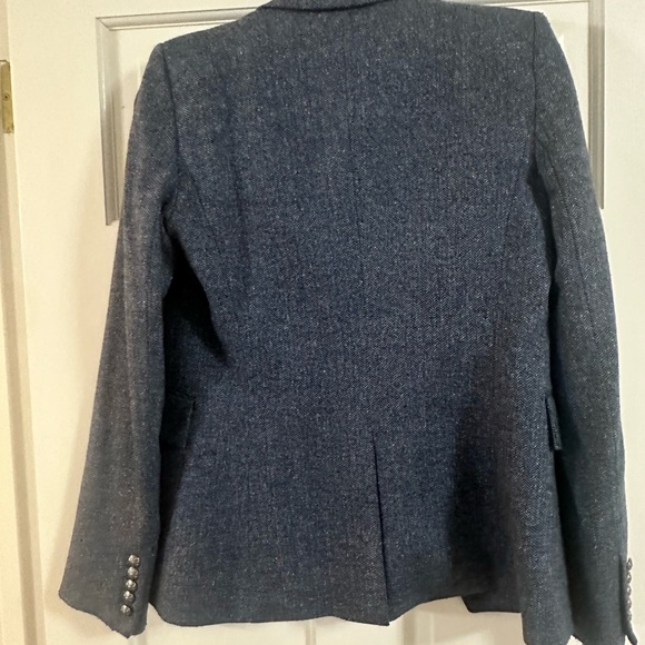 Veronica Beard Herringbone Double-Breasted Blazer Size 4 - Picture 6 of 7